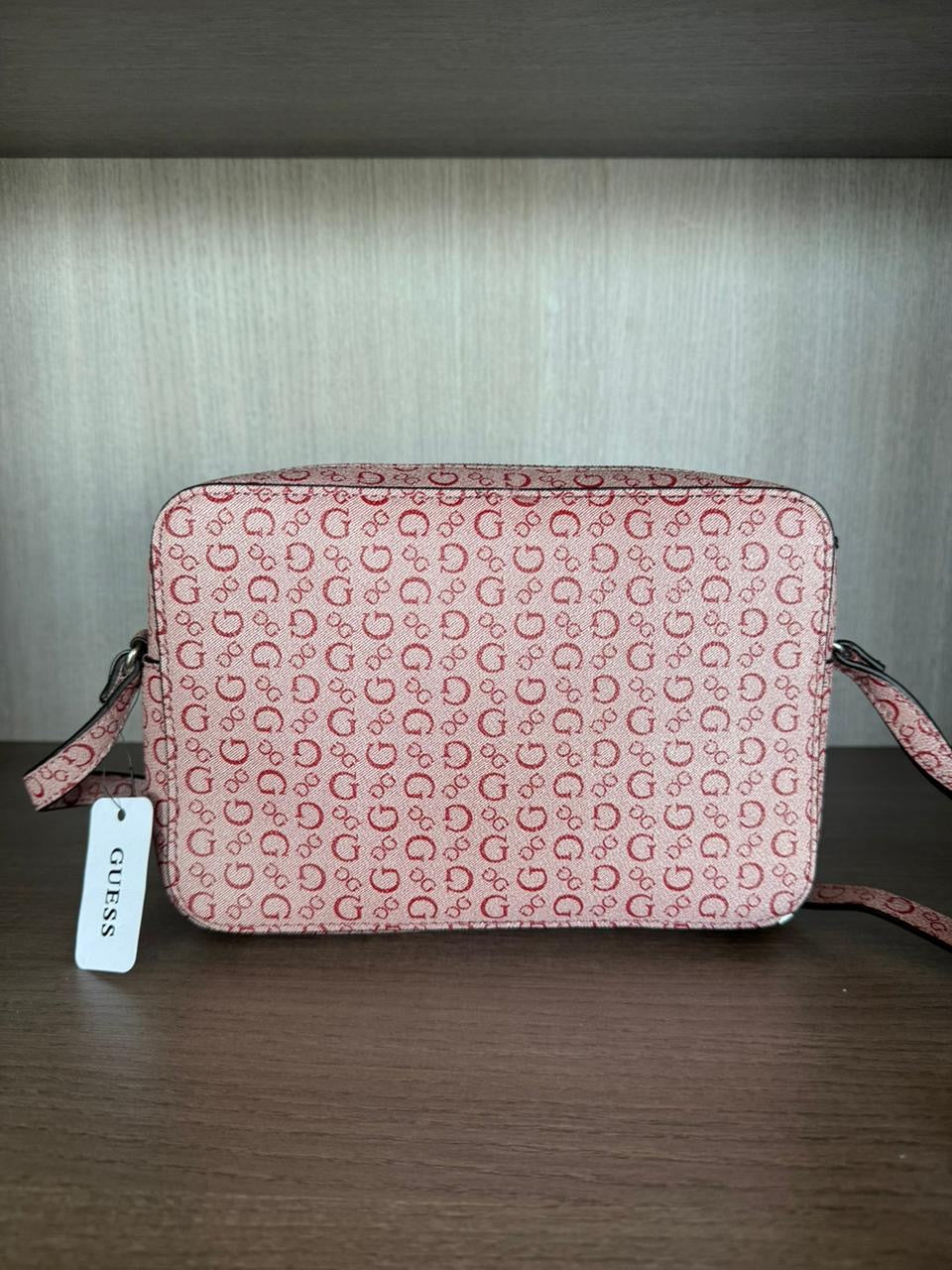 CROSSBODY GUESS-ROJO MONOGRAMA