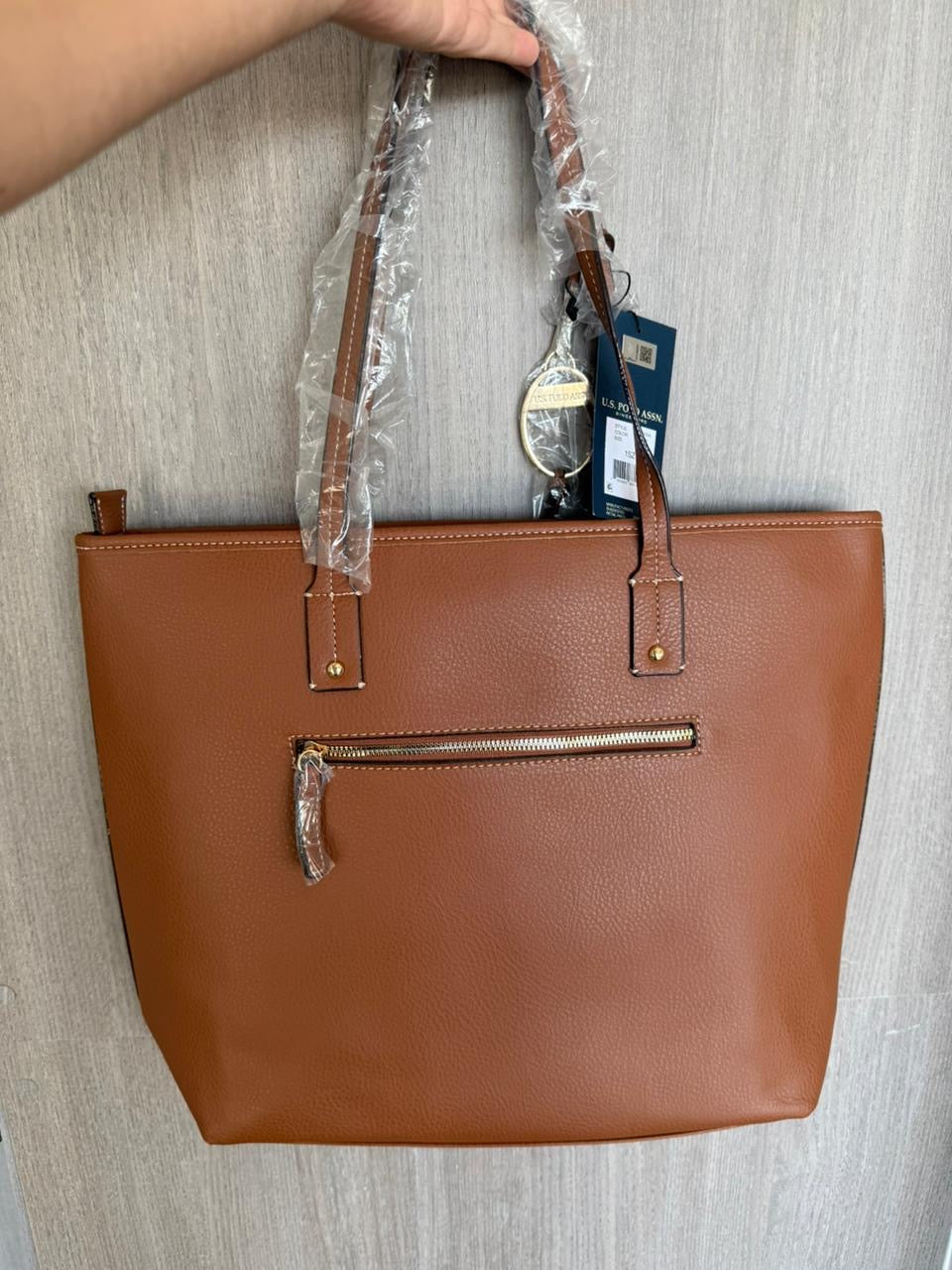 TOTE POLO CAMEL