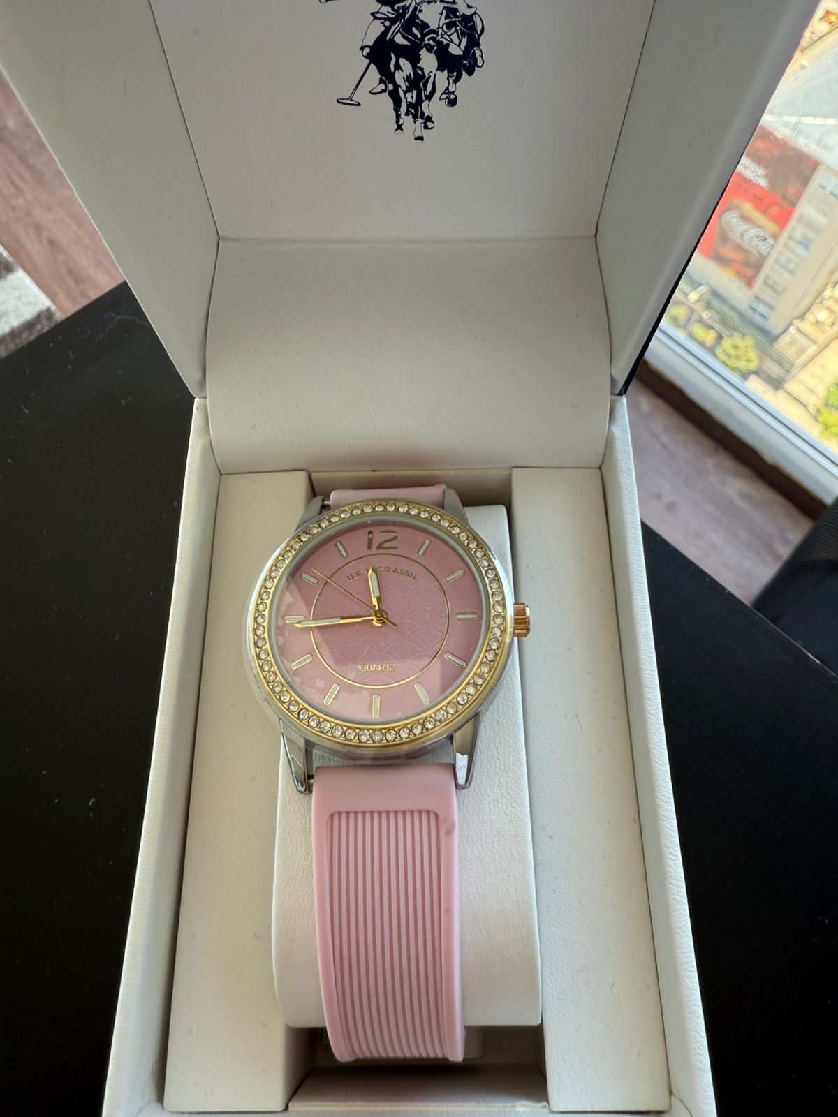RELOJ POLO ASSN MUJER ROSA SILICONA