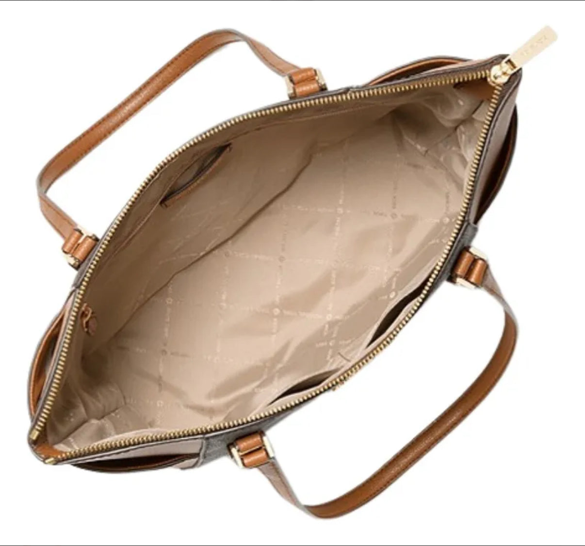 TOTE MICHAEL KORS CHARLOTTE CAMEL CUERO