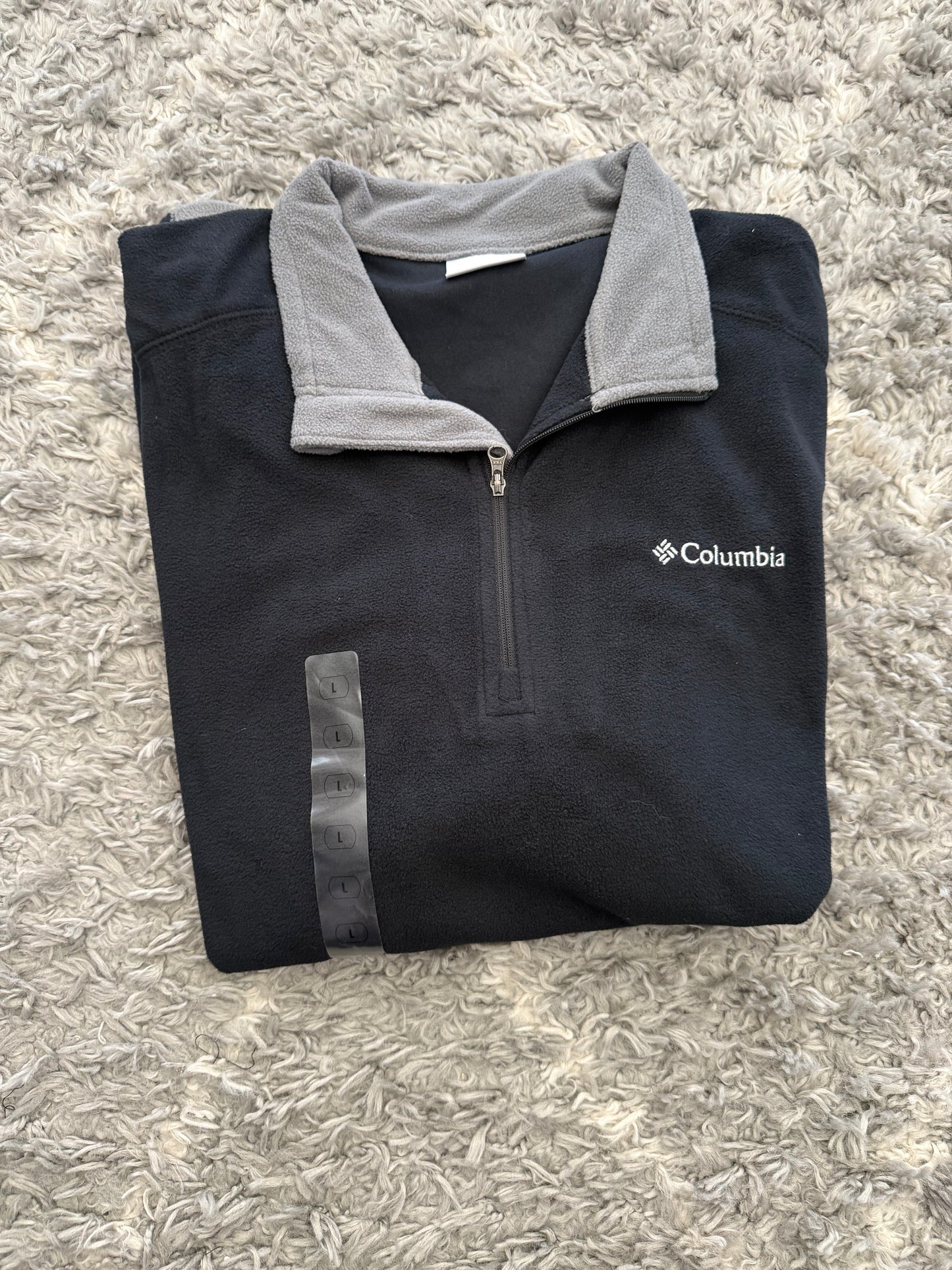 MICROPOLAR COLUMBIA HOMBRE NEGRO/GRIS