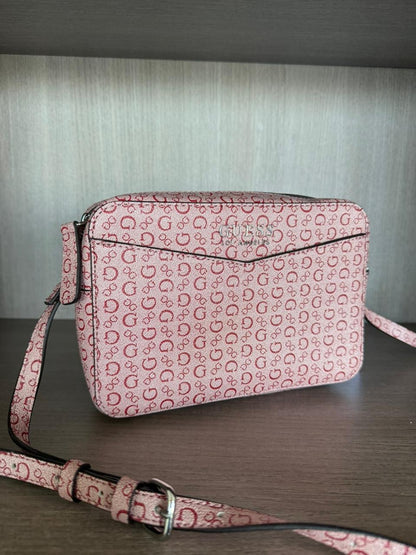 CROSSBODY GUESS-ROJO MONOGRAMA
