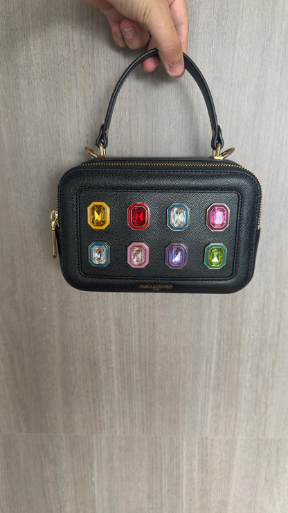 CROSSBODY KARL LAGERFELD NEGRO GEMAS (De mano)
