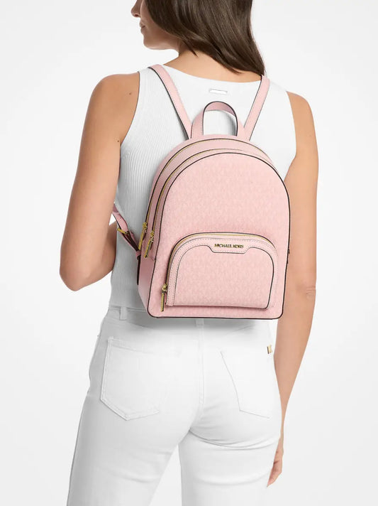 MOCHILA MICHAEL KORS MEDIANA JAYCEE ROSA MONOGRAMA