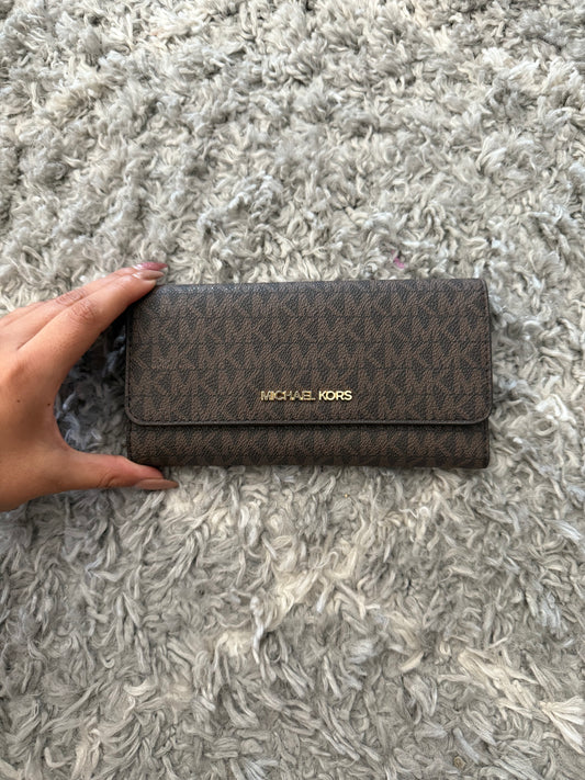 BILLETERA MICHAEL KORS MUJER TRIFOLD CAFÉ