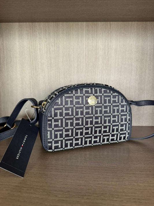 CROSSBODY TOMMY HILFIGER AZUL MONOGRAMA