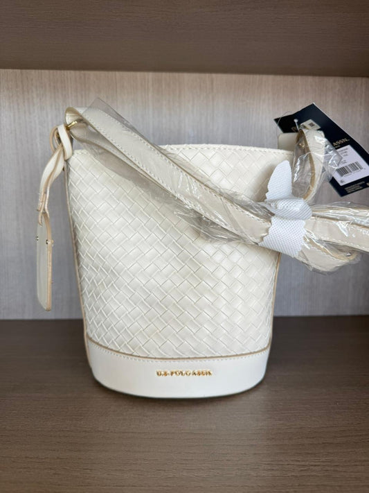 CROSSBODY BUCKET POLO CREMA