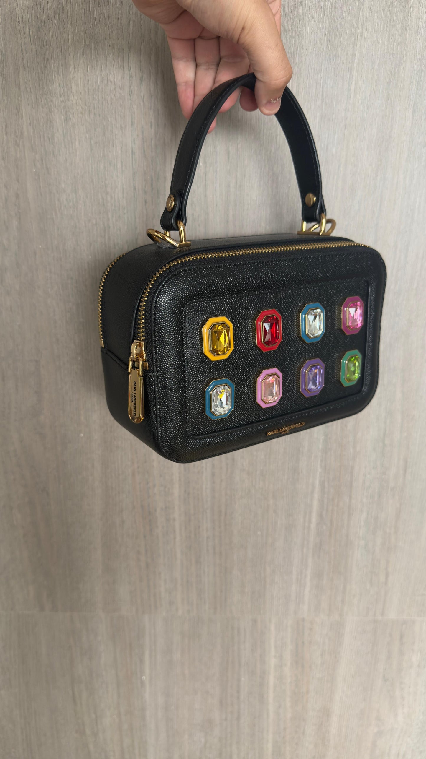 CROSSBODY KARL LAGERFELD NEGRO GEMAS (De mano)
