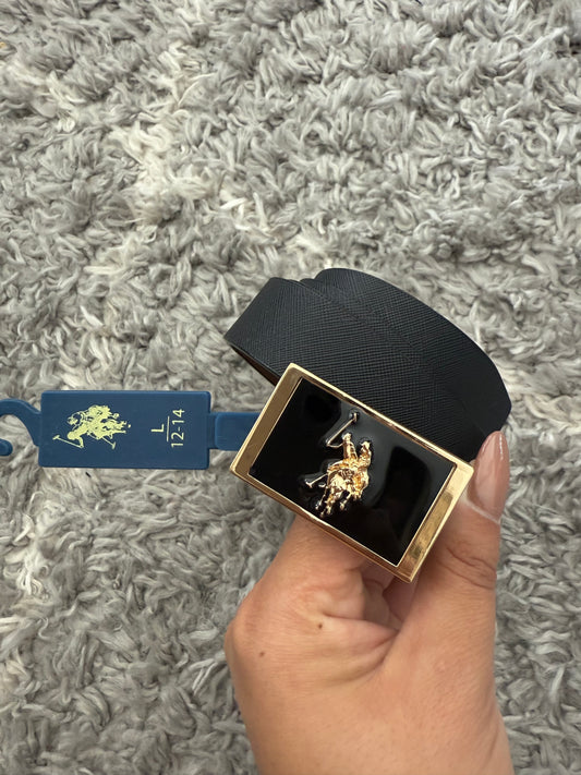 CINTURÓN MUJER POLO ASSN NEGRO