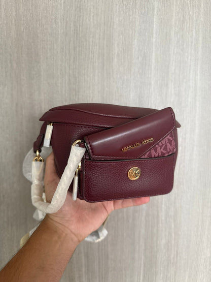 BANANO MICHAEL KORS VINO CUERO