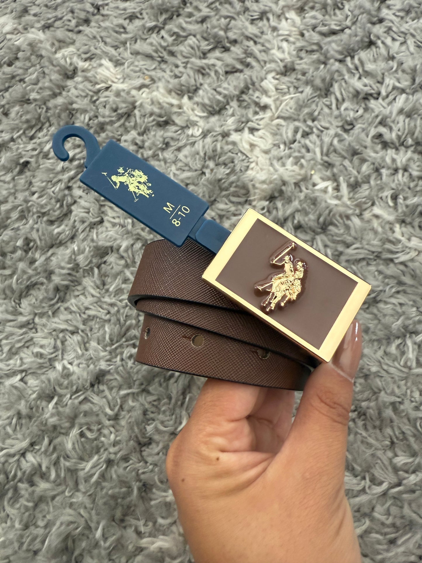 CINTURÓN MUJER POLO ASSN CAFÉ