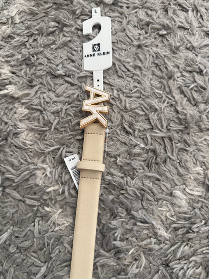 CINTURÓN ANNE KLEIN CREMA