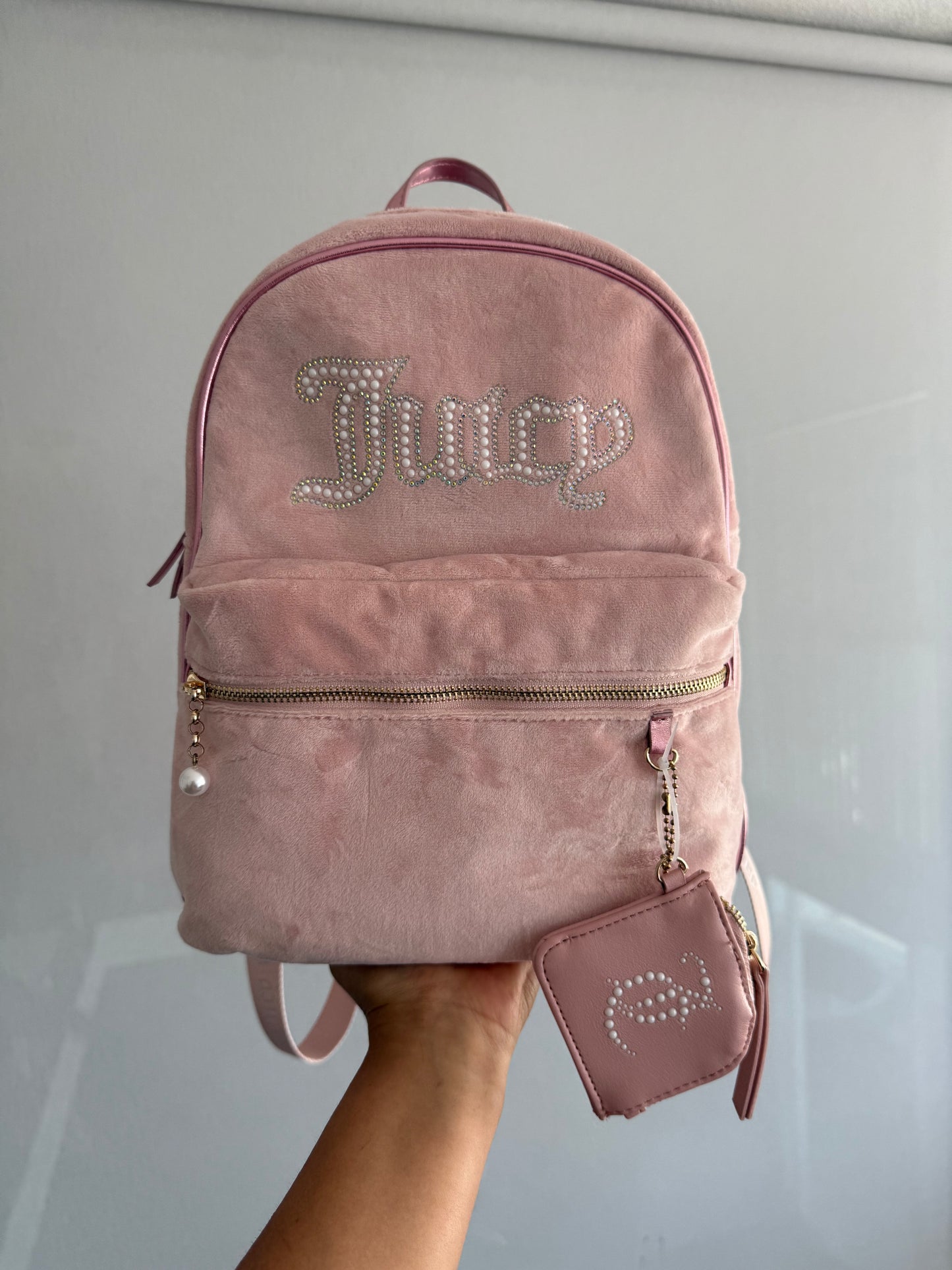 MOCHILA JUICY COUTURE ROSA PLUSH L
