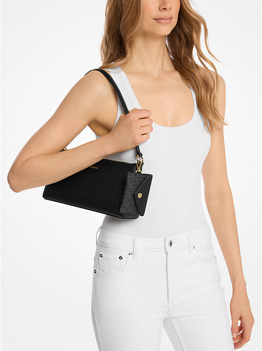 CARTERA HOMBRO MICHAEL KORS NEGRO CUERO
