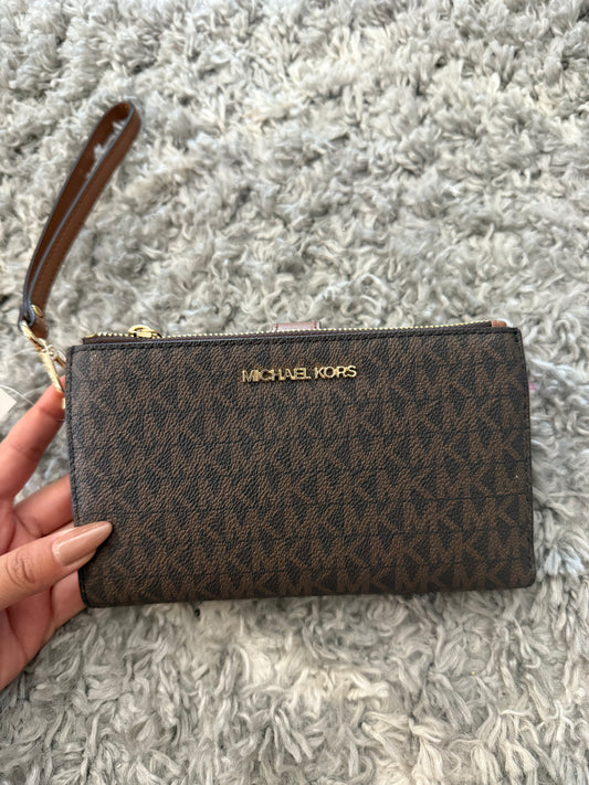 BILLETERA MICHAEL KORS MUJER DOBLE ZIP CAFÉ