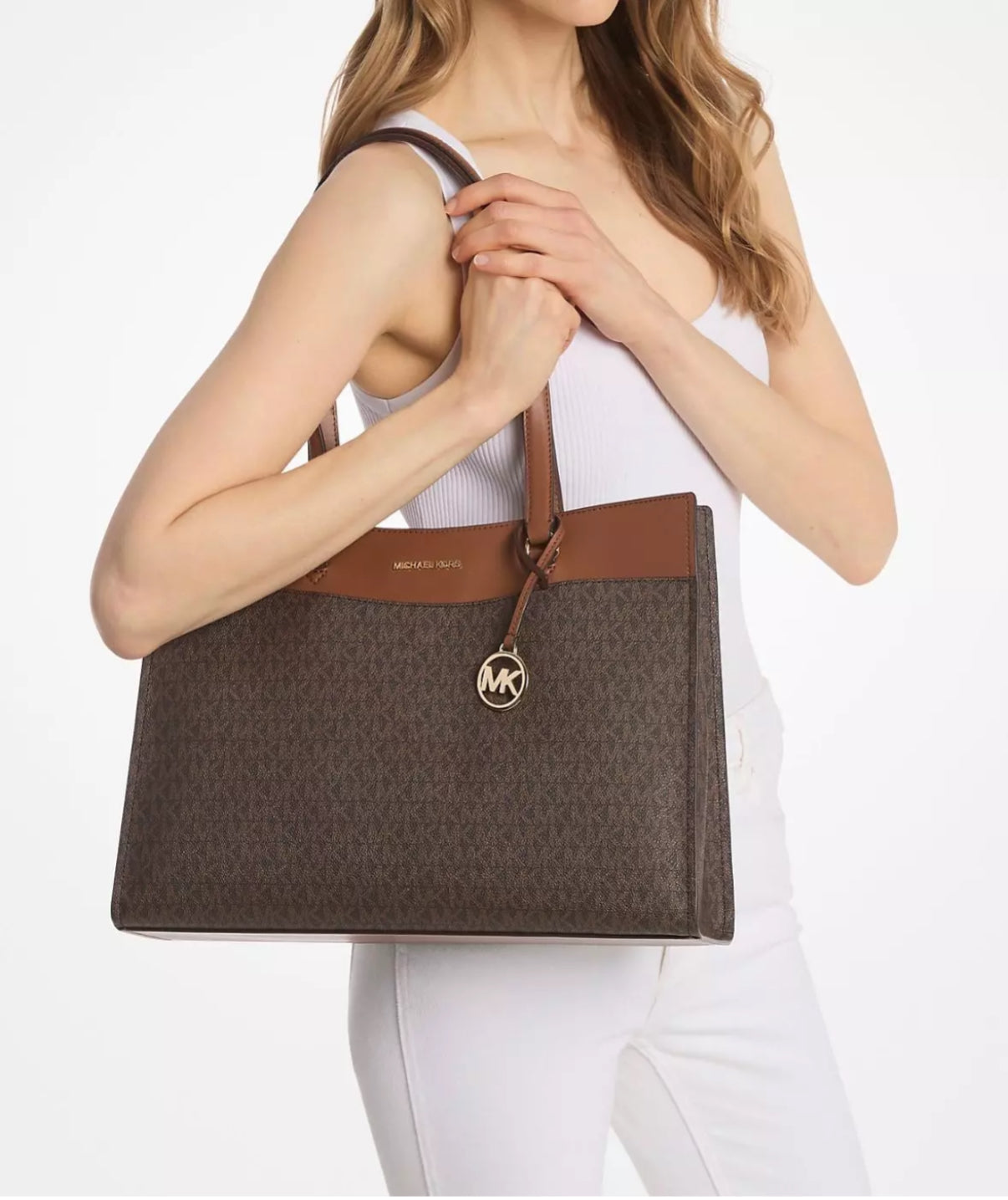 TOTE MICHAEL KORS JET SET GRANDE CAFE MONOGRAMA