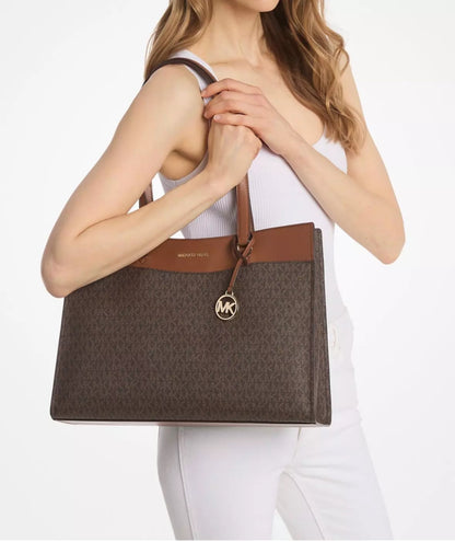 TOTE MICHAEL KORS JET SET GRANDE CAFE MONOGRAMA