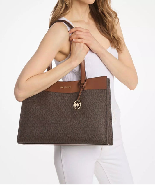 TOTE MICHAEL KORS JET SET GRANDE CAFE MONOGRAMA