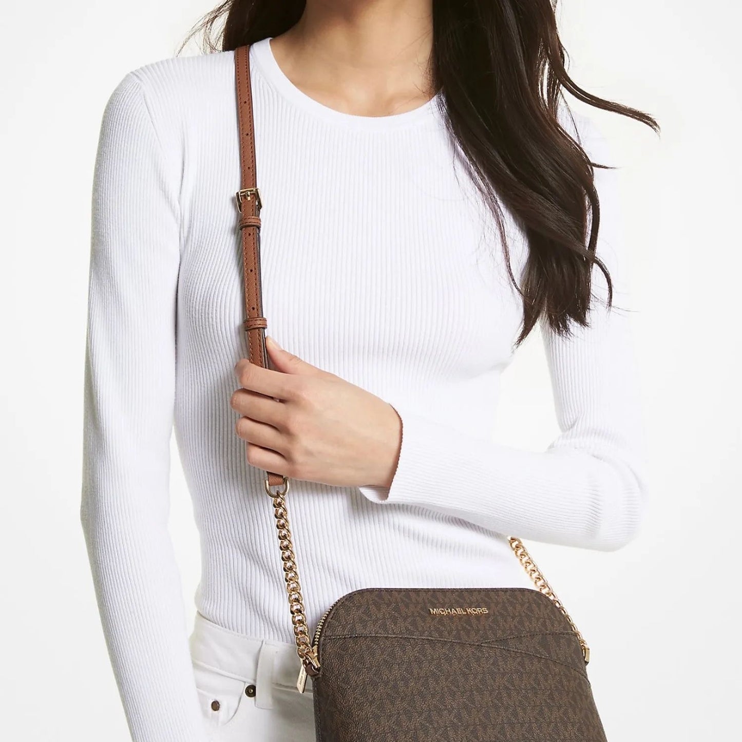 CROSSBODY MICHAEL KORS DOME CAFE MONOGRAMA
