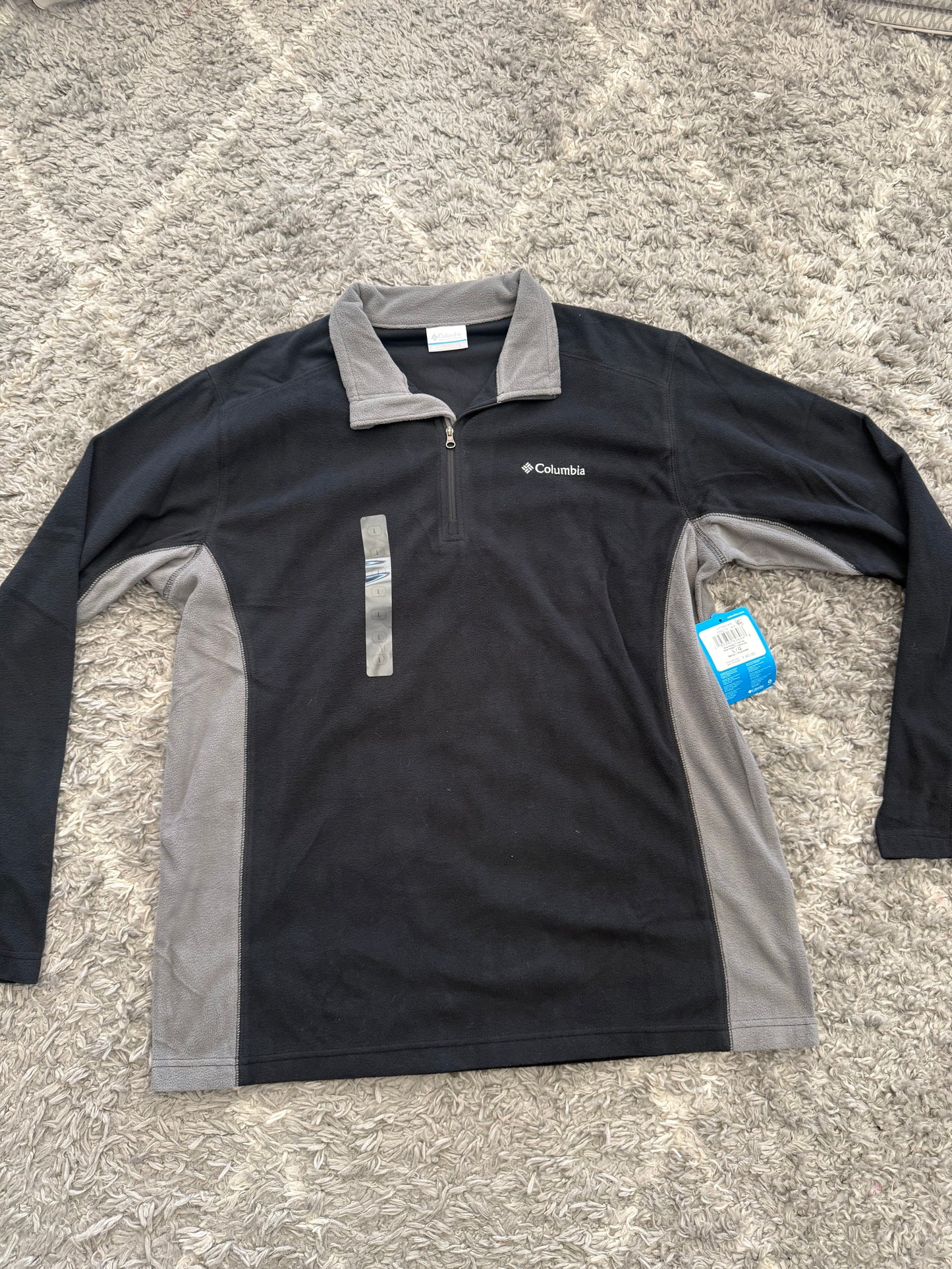 MICROPOLAR COLUMBIA HOMBRE NEGRO/GRIS