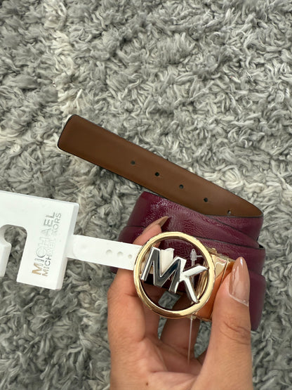 CINTURÓN MICHAEL KORS CHAROL/CUERO REVERSIBLE