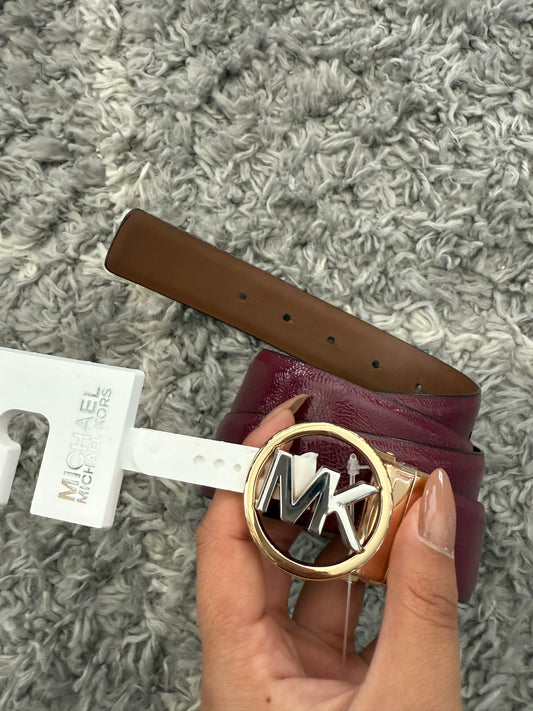 CINTURÓN MICHAEL KORS CHAROL/CUERO REVERSIBLE