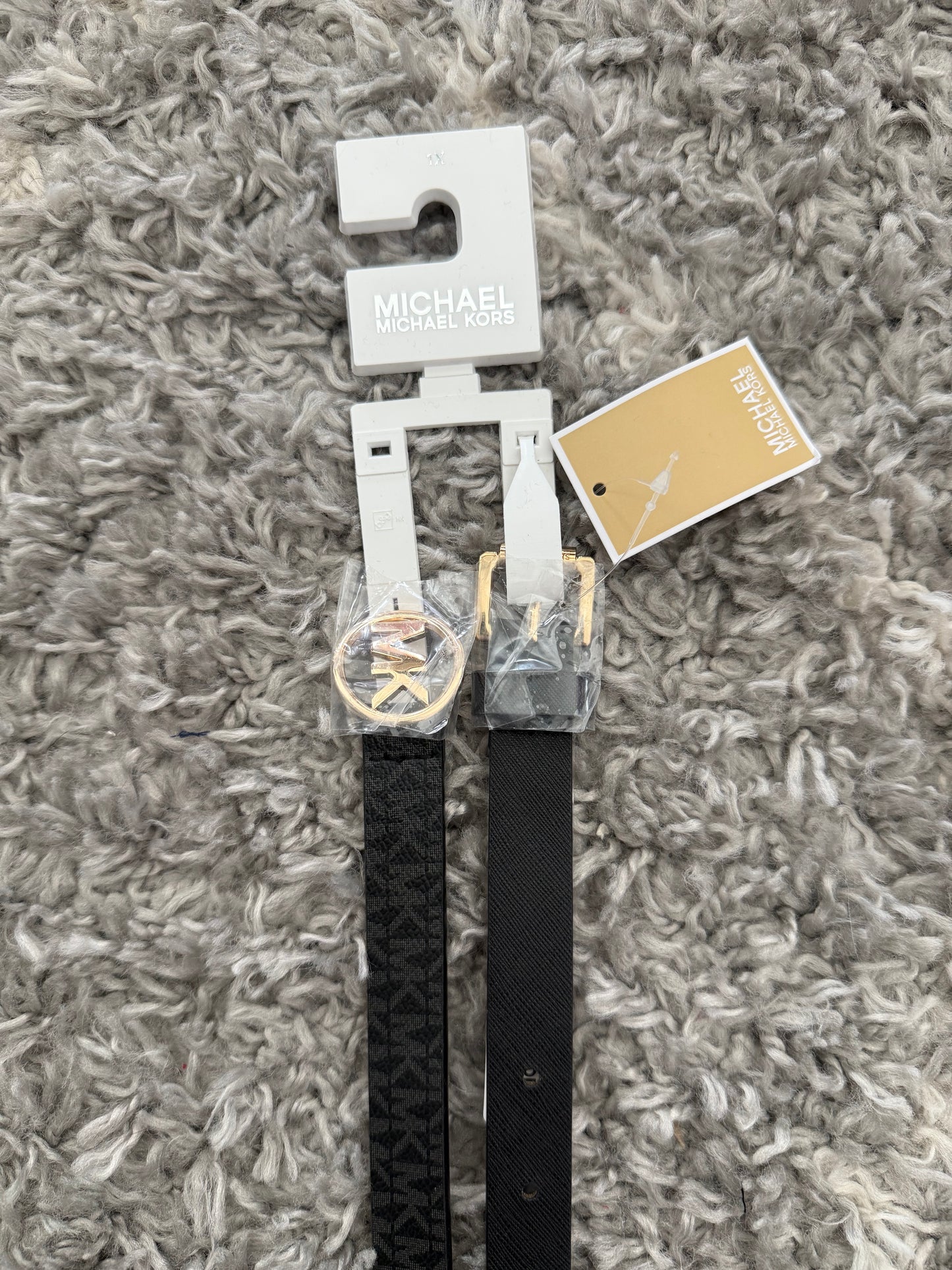 PACK CINTURÓN MICHAEL KORS XL NEGRO