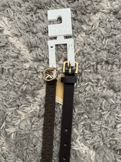 PACK CINTURÓN MICHAEL KORS XL CAFÉ