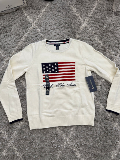 SWEATER POLO ASSN MUJER BLANCO