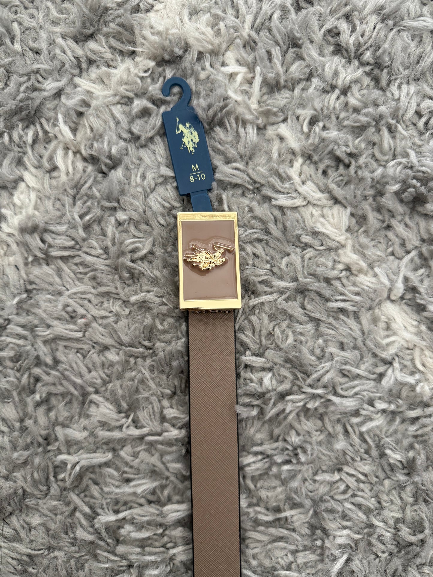 CINTURÓN MUJER POLO ASSN BEIGE