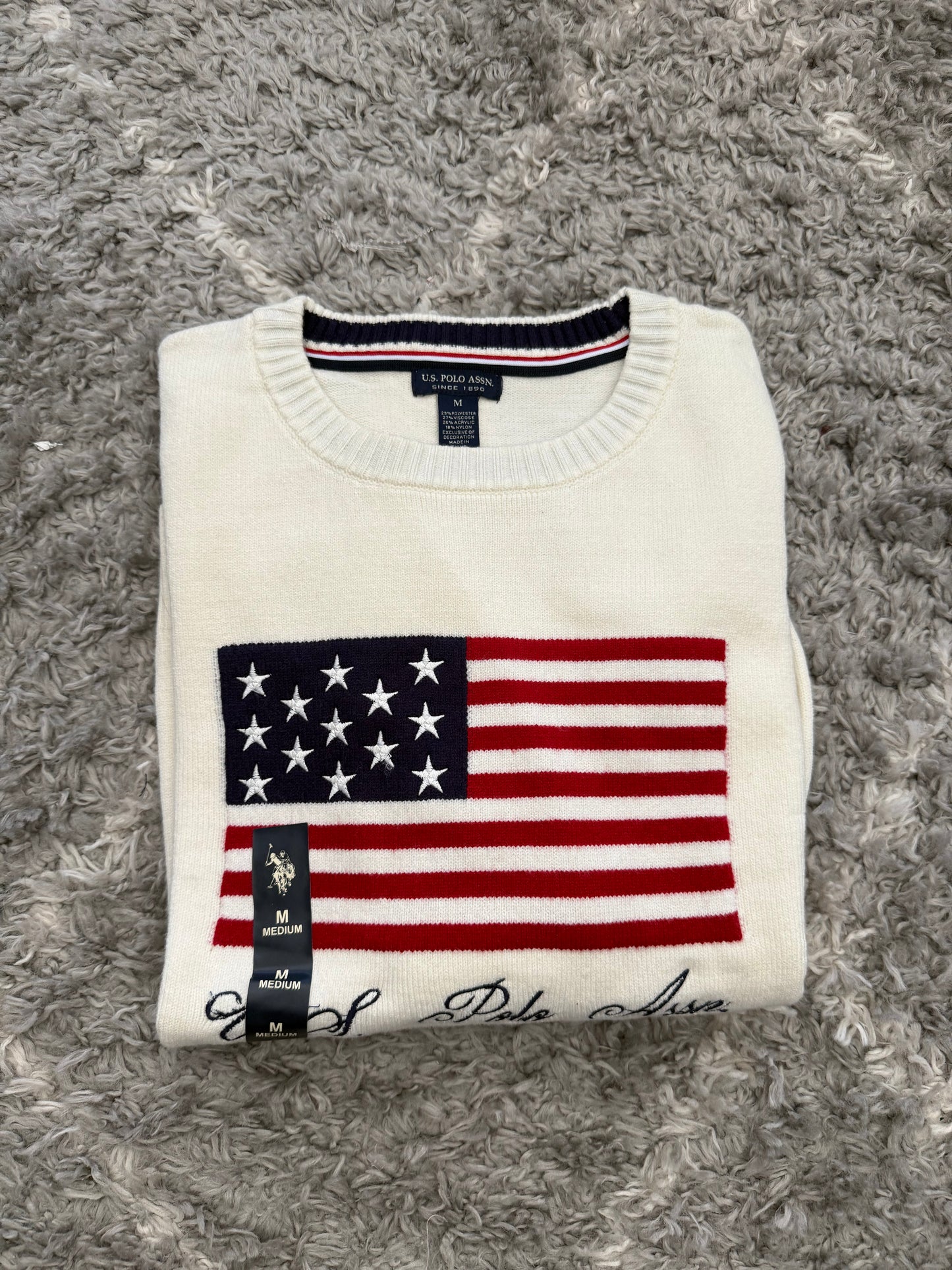 SWEATER POLO ASSN MUJER BLANCO