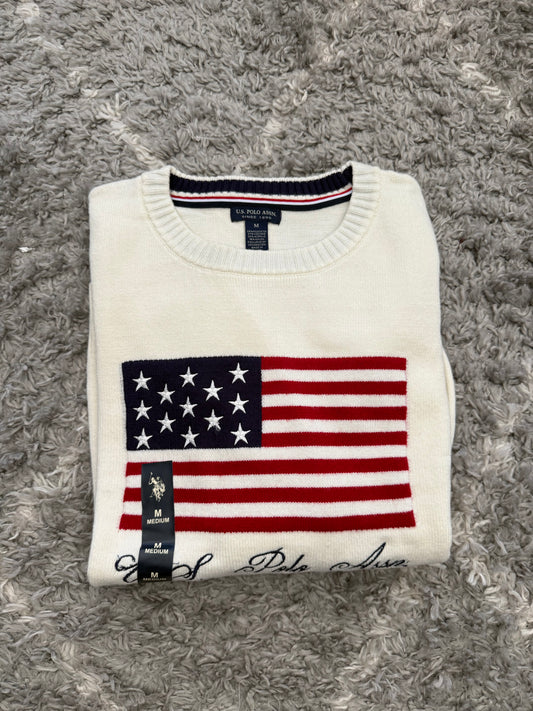 SWEATER POLO ASSN MUJER BLANCO