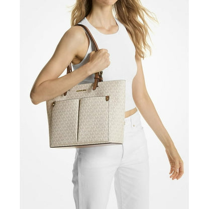 TOTE MICHAEL KORS DOBLE ZIP VAINILLA