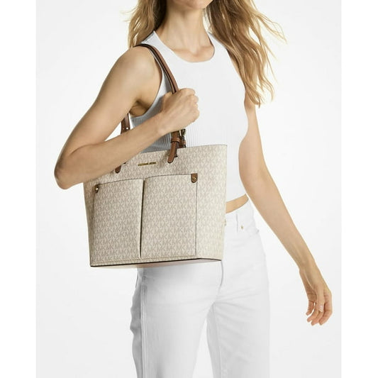 TOTE MICHAEL KORS DOBLE ZIP VAINILLA