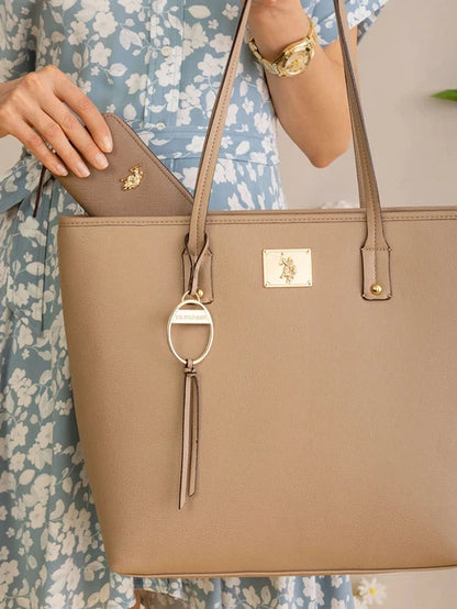 TOTE POLO BEIGE LARGE