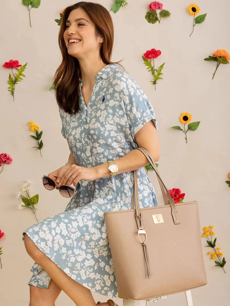 TOTE POLO BEIGE LARGE