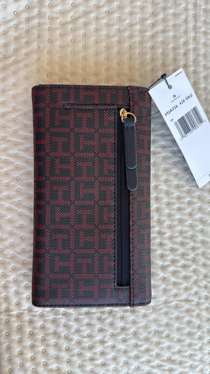 BILLETERA TOMMY HILFIGER ROJA/AZUL