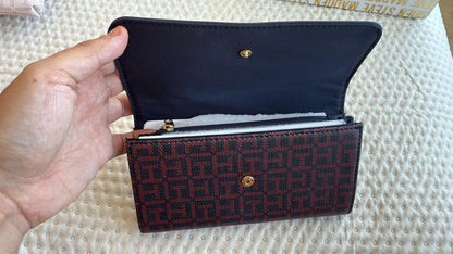 BILLETERA TOMMY HILFIGER ROJA/AZUL
