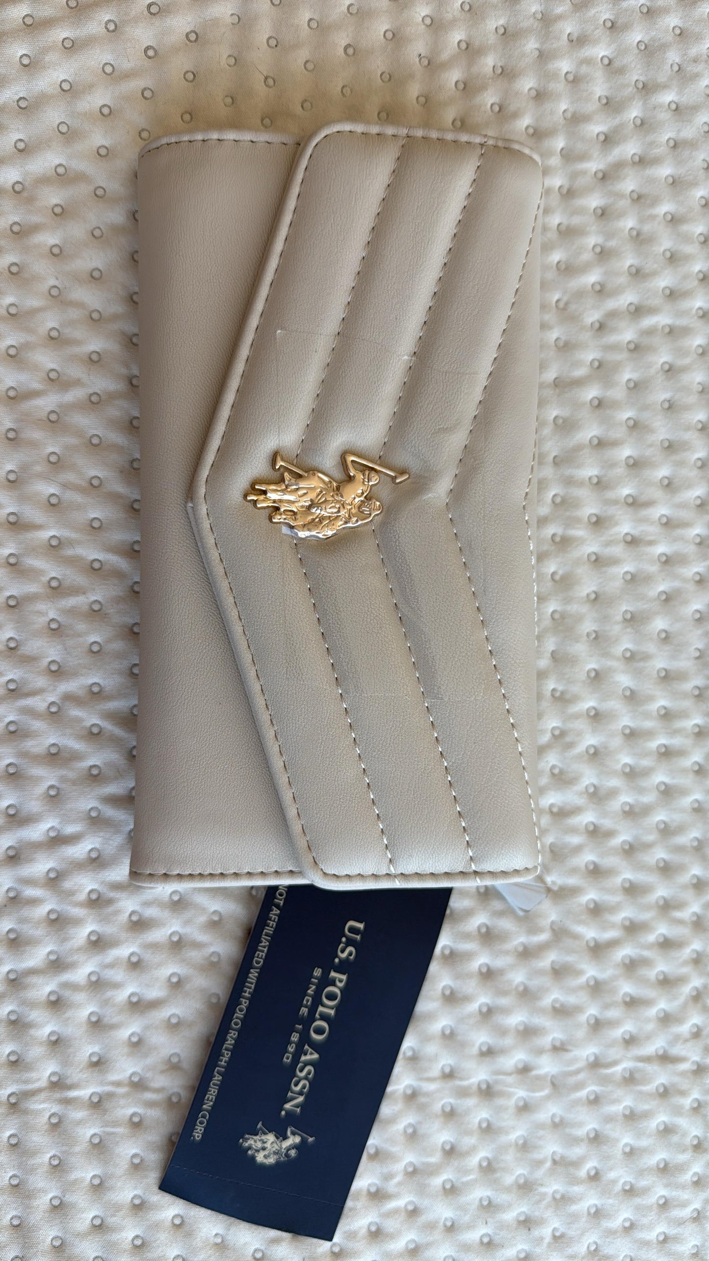 BILLETERA POLO ASSN CREMA