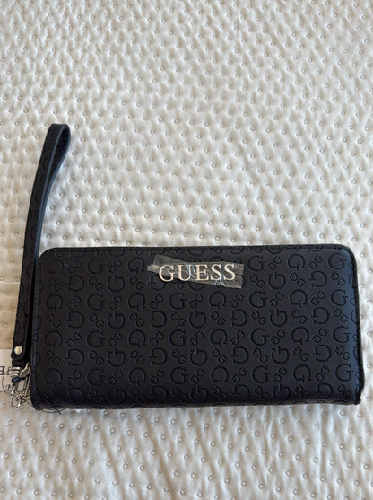 BILLETERA GUESS NEGRA MONOGRAMA