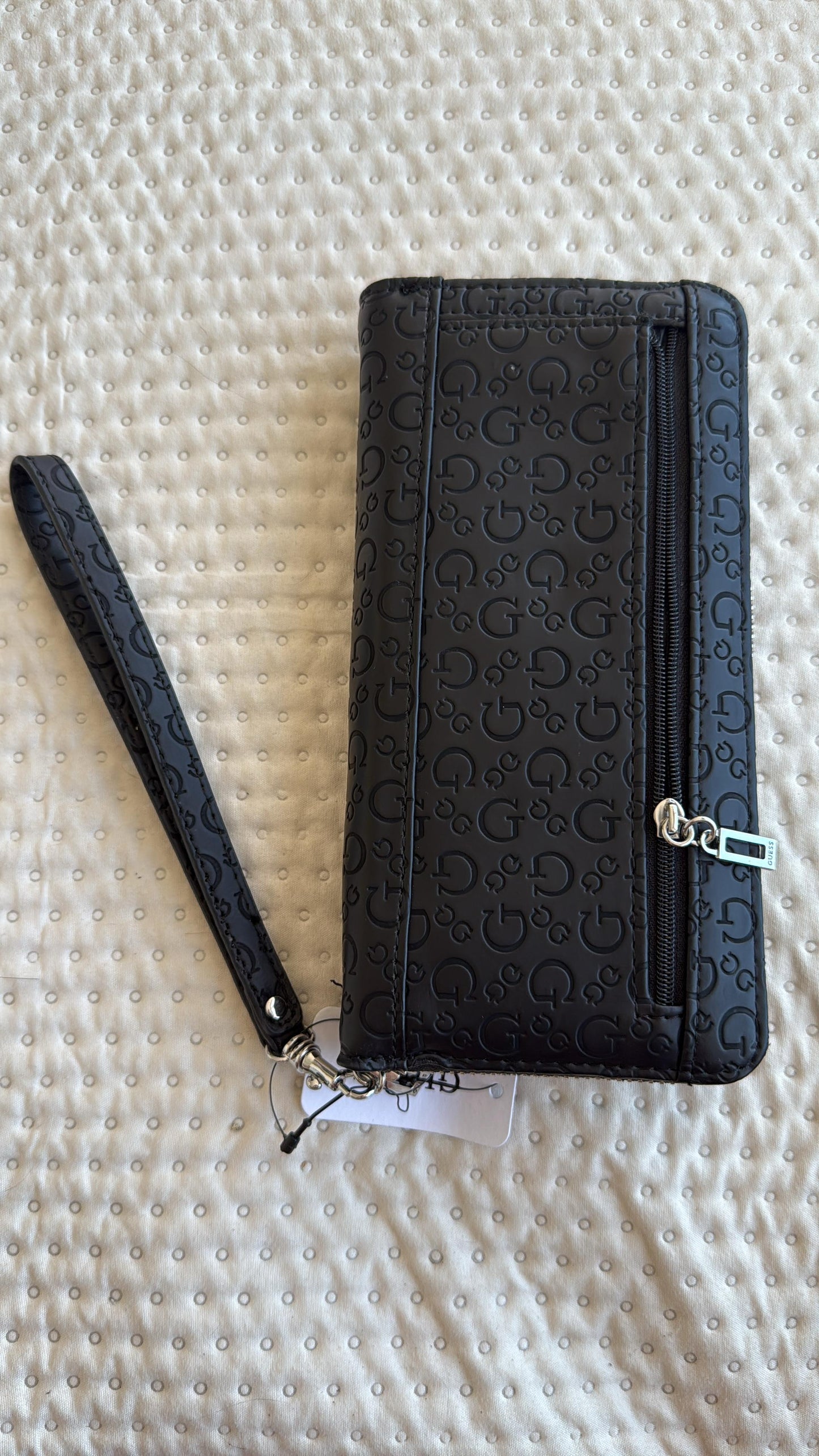 BILLETERA GUESS NEGRA MONOGRAMA