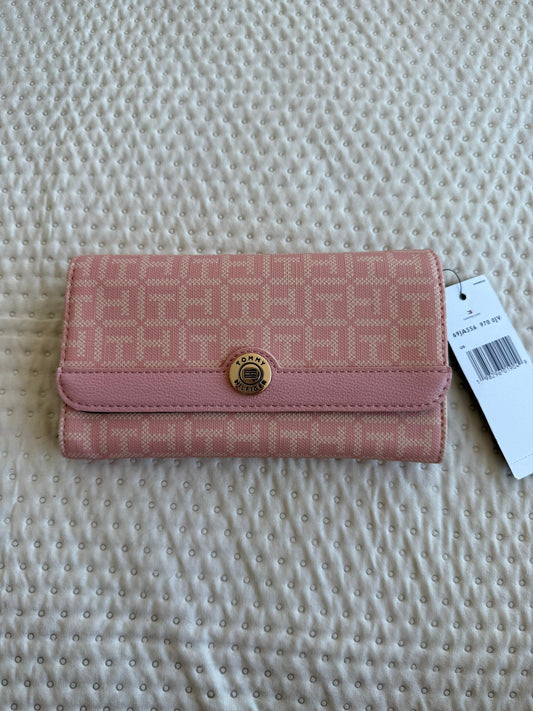 BILLETERA TOMMY HILFIGER ROSA MONOGRAMA