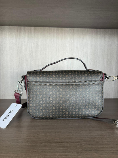CROSSBODY GUESS-CAFE MONOGRAMA/VINO