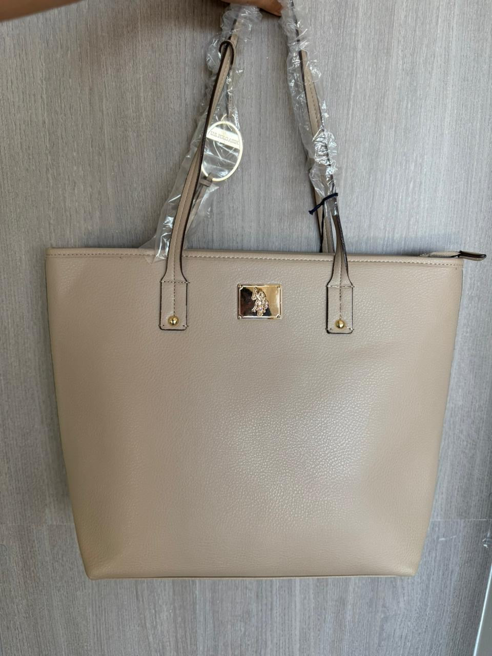 TOTE POLO BEIGE LARGE
