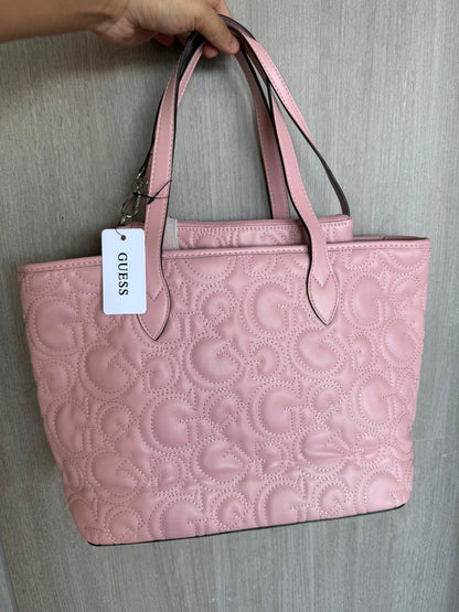 TOTE GUESS-ROSA CON ESTUCHE