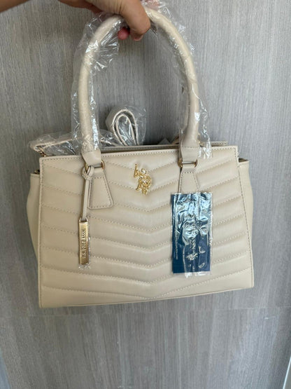 CARTERA SATCHEL POLO BEIGE